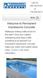 Mobile Screenshot of permanentimpressionsconcrete.com